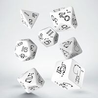 Bright Llama Dice Set White & Black