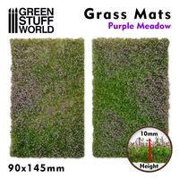 Grass Mat Cut-Out - Purple Meadow