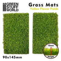 Grass Mat Cut-Out - Yellow Flower Field