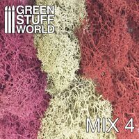 Scenery Moss - Mix 4 Red/Fuchsia/Grey (50gr.)