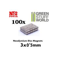 Neodymium Magnets N52 3x0,5mm (100)