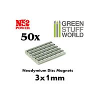 Neodymium Magnets N52 3x1mm (50)