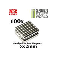 Neodymium Magnets N52 5x2mm (100)