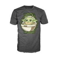 STAR WARS MANDALORIAN CHILD ON BOARD T-SHIRT (L)