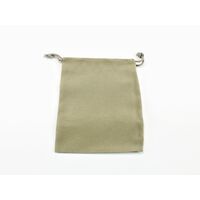 Suedecloth Dice Bag (S) Grey 4" x 5 1/2"