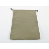 Suedecloth Dice Bag (L) Grey 5" x 7 1/2"