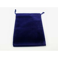 Suedecloth Dice Bag (L) Royal Blue 5" x 7 1/2"