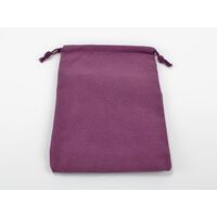 Suedecloth Dice Bag (L) Purple 5" x 7 1/2"