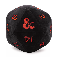 Jumbo D20 D&D Plush Black