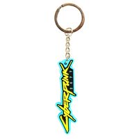 CYBERPUNK 2077 LOGO RUBBER KEYCHAIN