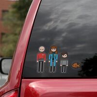 Star Trek Next Generation Family Car Decals