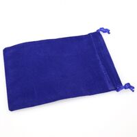 Suedecloth Dice Bag (S) Royal Blue 4" x 5 1/2"