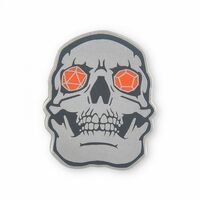 DUNGEONS AND DRAGONS ENAMEL PIN BADGES SKULL