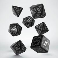Bloodsucker Dice Set Black & Silver