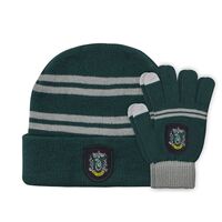 Harry Potter Beanie & Gloves Set for Kids Slytherin (Green)