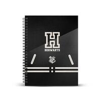 HARRY POTTER NOTEBOOK A4 HOGWARTS BLACK