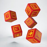 ORC DICE D6 RED & YELLOW