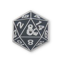 DUNGEONS AND DRAGONS ENAMEL PIN BADGES D20
