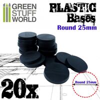 Plastic Round Base 25mm (20)