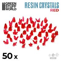 Resin Crystals Medium Red (50)