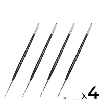 Kolinsky Silver Series 4 Brushes Pack