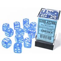 Borealis® Sky Blue/white Luminary™ Dice Block™ (12 dice)