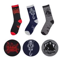 Harry Potter Dark Arts Socks Set of 3 (Red/Blue/Gray)