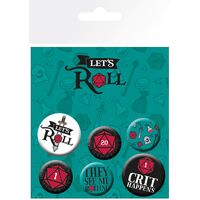 Dungeons and Dragons Let's Roll Badge Pack