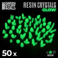 Resin Crystals Medium Glow Yellow Green
