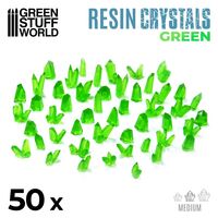 Resin Crystals Medium Green