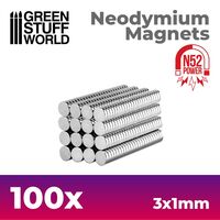 Neodymium Magnets N52 3x1mm (100)