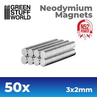 Neodymium Magnets N52 3x2mm (50)
