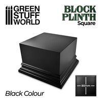Block Plinth 8cm Squared Black