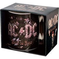 AC/DC Mug Rock Or Bust Ceramic