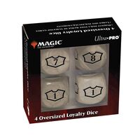 Magic Oversized Loyalty Dice 22mm Plains (4)