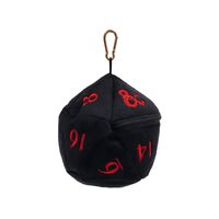 D&D Black/Red D20 Pluch Dice Bag