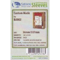 Swan Sleeves 56mm X 87mm BANG! (100 pieces)