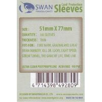 Swan Sleeves 51mm X 77mm (160 pieces)