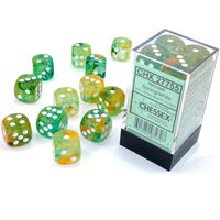 Nebula® Spring/white Luminary™ 16mm Dice Block™ (12 dice)