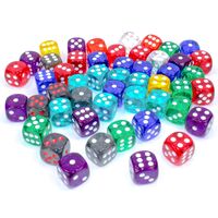 Translucent Polyhedral Dice: D6 16mm Pips