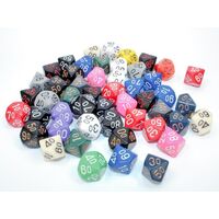 Opaque Polyhedral Dice: D10 Tens