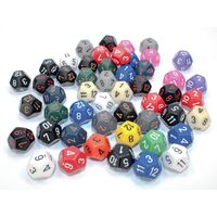 Opaque Polyhedral Dice: D12