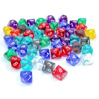 Translucent Polyhedral Dice: D10