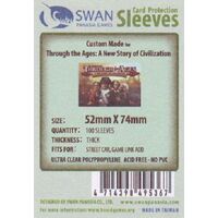 Swan Sleeves 52mm X 74mm THROUGH THE AGES (100 pieces)