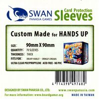 Swan Sleeves 90mm X 90mm HANDS UP (70 pieces)