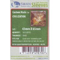 SWAN SLEEVES 43mm X 65mm (100 pieces)