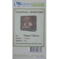 Swan Sleeves 70mm X 120mm BLOOD BOUND (70 pieces)
