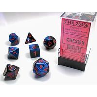 Gemini® Polyhedral Black-Starlight/red 7-Die Set