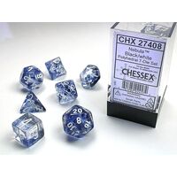 Nebula® Black/white 7-Dice Set