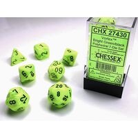 Vortex® Bright Green/black 7-Dice Set